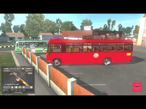 Driving Old Tata Bus in MAP JAVA ROAD EDITION (MAP JARE V3)