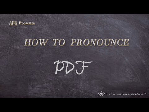 Part of a video titled How to Pronounce PDF (Real Life Examples!) - YouTube