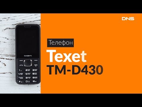 Мобильный телефон teXet ТМ-D430 черный - Видео