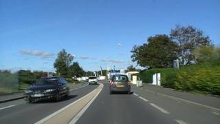 preview picture of video 'Driving Along Avenue Du Goëlo D9 Ploumagoar, Brittany, France 12th October 2009'