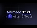 How To Animate Text In After Effects Free Presets