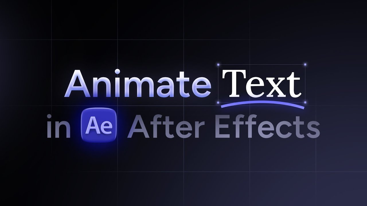 How to Animate Text in After Effects (Free Presets)