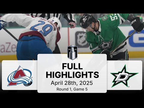 NHL Playoff Highlights | Avalanche vs. Stars | Gm 5 | April 28, 2025