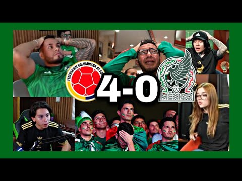 BEST REACTIONS AND CRIES OF MEXICANS TO COLOMBIA 4-0 MEXICO
