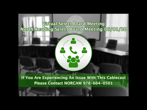 North Reading, MA Select Board Meeting 06/01/20