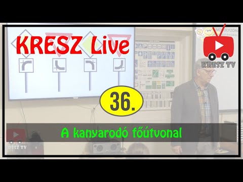 KRESZ tanfolyam Live - 36. - A kanyarodó főútvonal