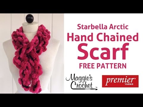 3 Minute Starbella Artic Hand Chained Scarf - Right Handed