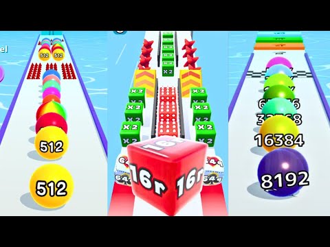 Ball Run 2048 VS Jelly Run 2048 [High Score 16R] VS Ball Run Infinity💥Ultimate 2048 Merge Challenge