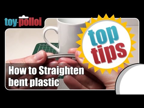 Part of a video titled How to Straighten bent plastic - Toy Polloi's Top Tips - YouTube