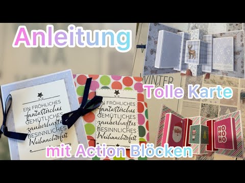 Anleitung 🤩besondere Karte ❤️ Schritt für Schritt 🤩 Action Papier❤️ Kartenkunst Stempel 💕