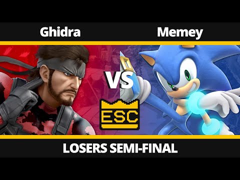 ESC 42 - Losers Semi-Final - Ghidra (Snake) Vs. Memey (Sonic) - SSBU UK Local Tournament