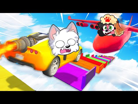 ¡MEGA RAMPA vs AVIONES GIGANTES! ✈😱 GTA 5: TODOS CONTRA MI - Alexy