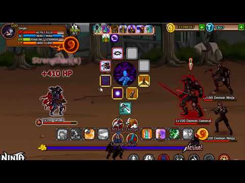 Ninja Saga Yangki - hard boss ever :( (without flex im 100% dead)