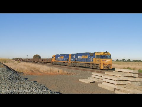 Pacific National 5MP2 Steel Train With NR69 & NR121 (21/7/2022) - PoathTV Australian Railways