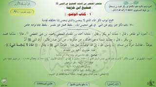 91 - شرح صحيح ابن خزيمة : كتاب الوضوء - الحديث 91 || ماهر ياسين الفحل image