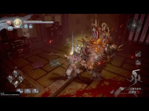 How to beat Shibata Katsuie [pig/animal boss] easily - Ninja Build - Nioh 2