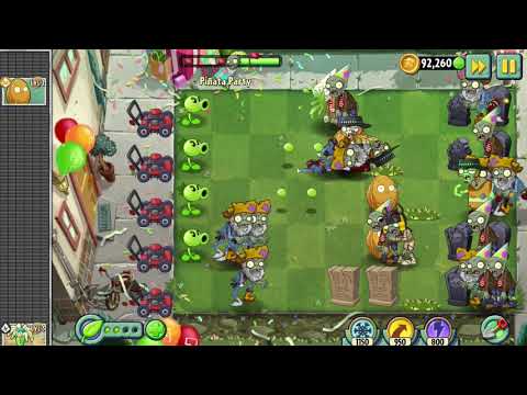 Plants vs Zombies 2 gameplay - Birthday Piñata Party - 7/5/2021