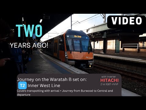 (Hitachi IGBT) Sydney Trains Waratah S2(B) journey from Burwood (P5) → Central (P17)