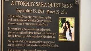 Marathon County courtroom renamed in honor of attorney killed in March shooting