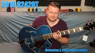 Video thumbnail for UnBoxing the NEW 2019 GRETSCH G2420T by Stian Sylta Guitar