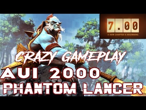 Aui 2000 Phantom Lancer with Scepter   DOTA 2 PATCH 7.00   HIGHLIGHTS