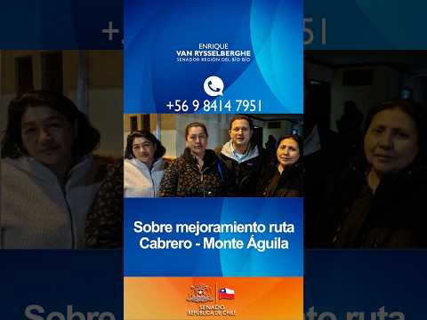 Situación del camino Monte Águila a Cabrero