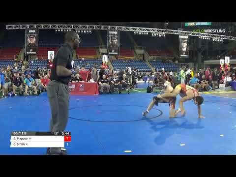 Junior FS 160 Round of 128 - Gleason Mappes (IN) vs. Cole Smith (IL)