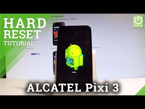 ALCATEL Pixi 3 FACTORY RESET / Delete Data in ALCATEL