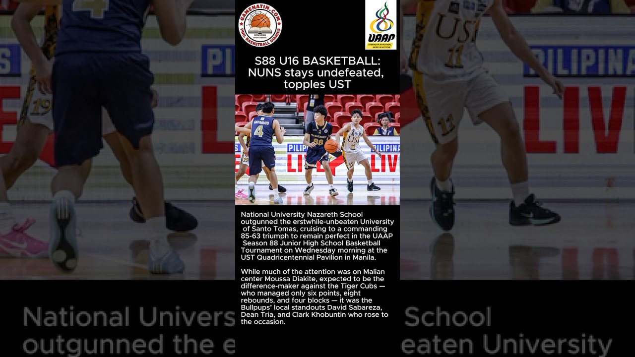 UAAP U16 Basketball: NU wallops UST, FEU clobbers DLSU