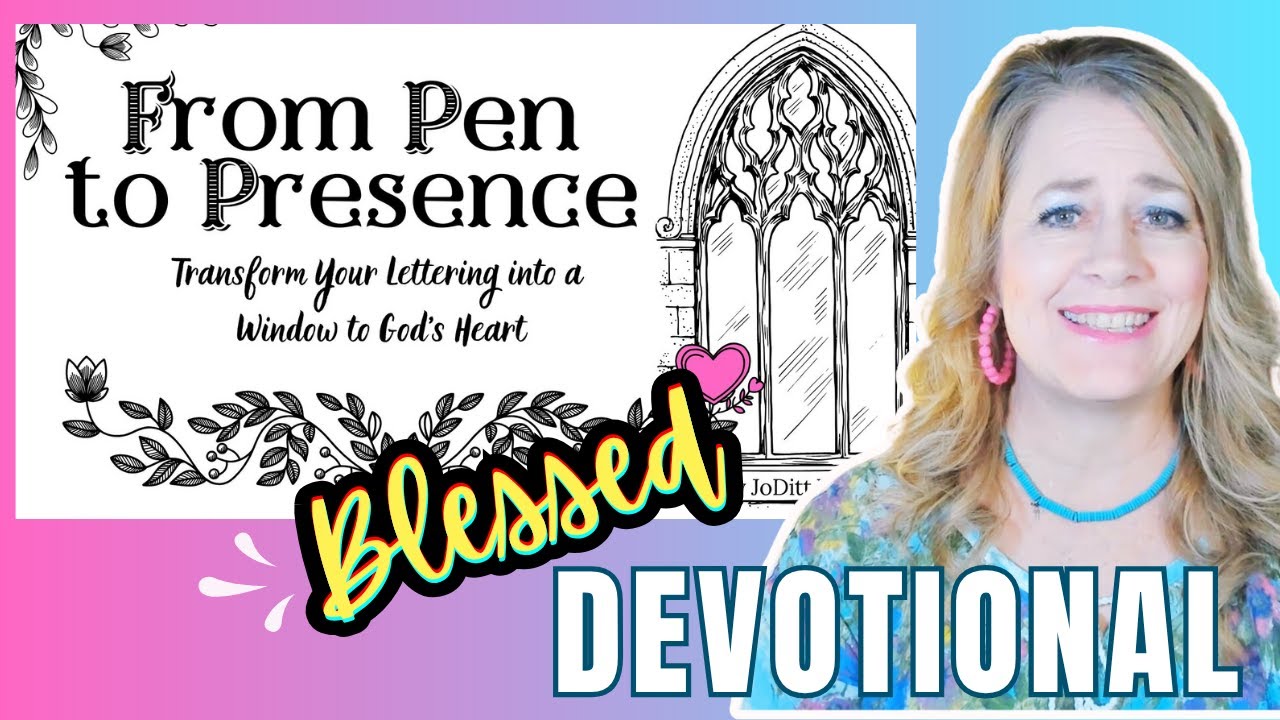 Blessed are the Pure in Heart Devotional | Bible Lettering Tutorial | From Pen to Presence Intro