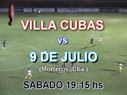 Villa Cubas vs 9 de Julio en directo