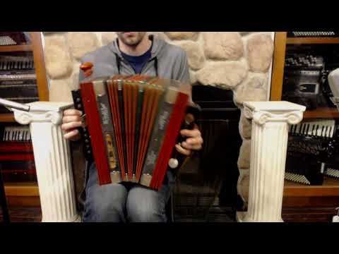 3506 - Red Hohner 1926 Philadelphia Grand Prix Diatonic Button Accordion A LMMH 10 2 $299