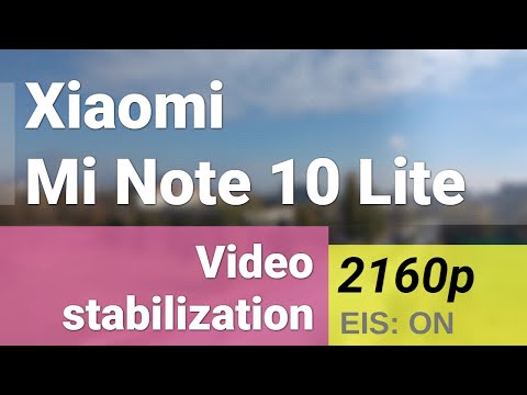 Xiaomi Mi Note 10 Lite 4K 2160p 30fps video stabilization sample - 2x zoom