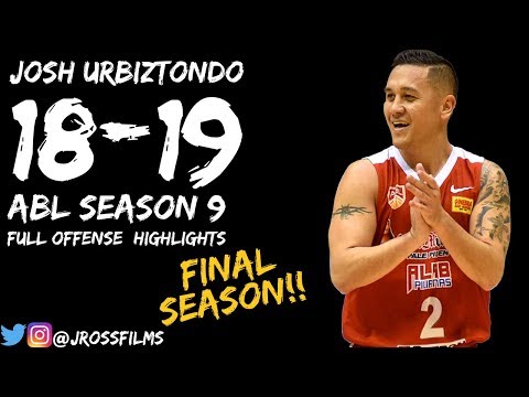 Josh Urbiztondo Full Offense Highlights 2019 ABL Season 9 | FINAL PRO SEASON!