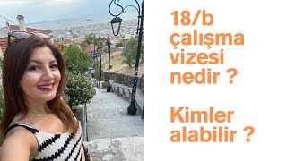 18/B Vizesi Nedir, Kimler başvurabilir ?