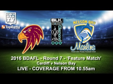 2016 BDAFL - Round 7 - 'Feature Match' - Cardiff v Nelson Bay