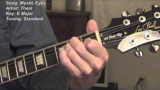 Mystic Eyes - guitar lesson