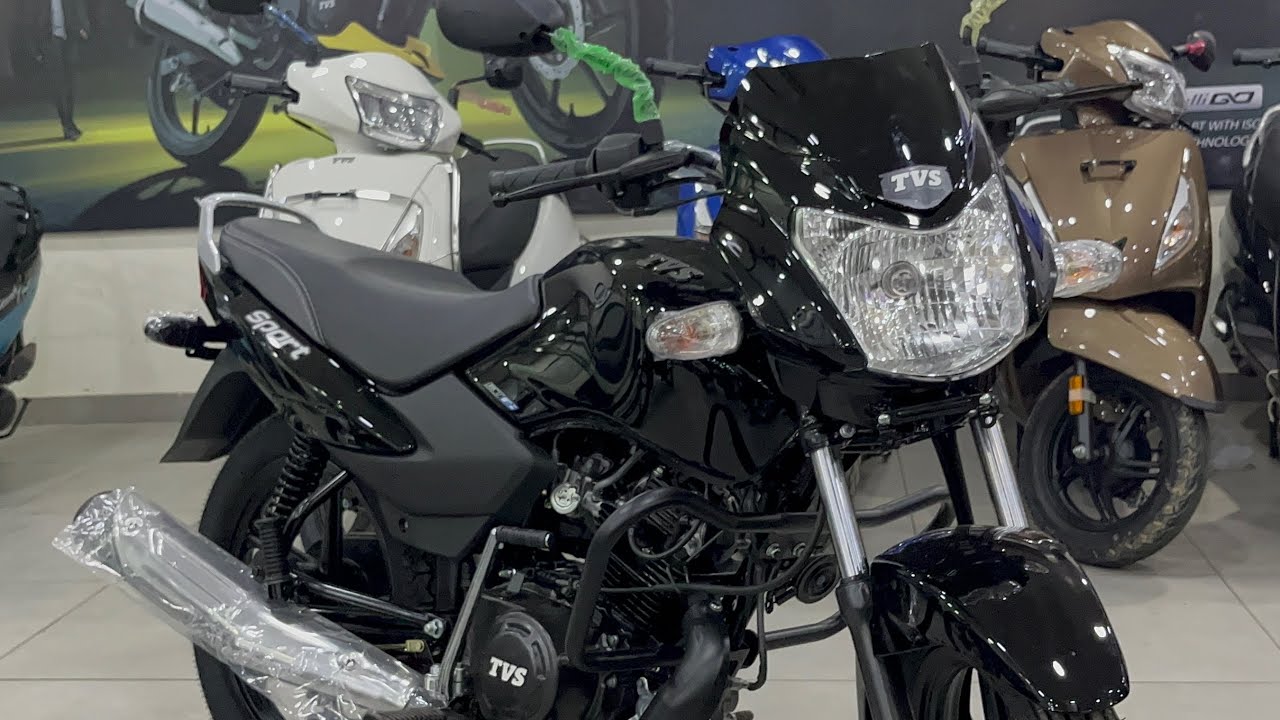 Watch video Here Is Tvs Sport 110 New Model 2022: Mileage Queen ! On Road Price ! Tvs Sport Black Colour Now Here Is Tvs Sport 110 New Model 2022: Mileage Queen ! On Road Price ! Tvs Sport Black Colour