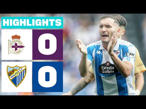 RC DEPORTIVO 0 - 0 MÁLAGA CF | HIGHLIGHTS LALIGA HYPERMOTION