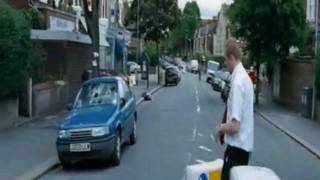 Shaun walks to the shop
