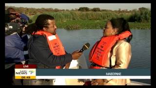 Download lagu Edna Molewa on Water hyacinth at the Morula dam mp3