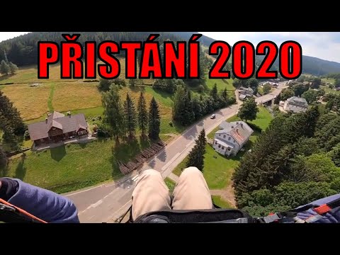 Paragliding - přistání 2020