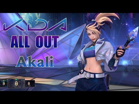 Akali kda All Out // urf // Green chroma // 23/6/7