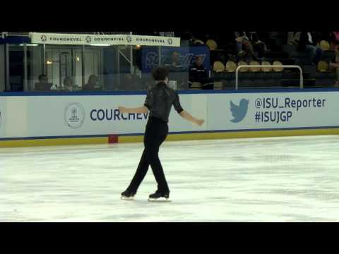 ISU 2014 Jr Grand Prix Courchevel Mens Short Program June Hyoung Lee KOR
