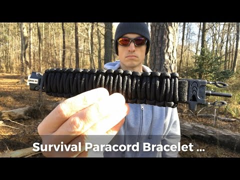 Survival Paracord Bracelet with Adjustable Strap by Survival Hax