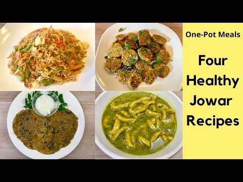 4 recettes Jowar saines pour perdre du poids | Recettes indiennes de farine de sorgho | Recettes de millet sans gluten