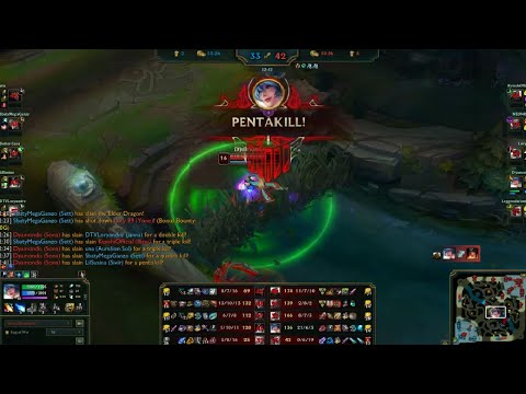 Sona 1v5 Pentakill