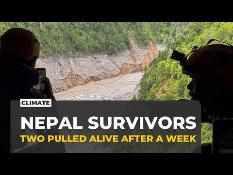 Two survivors pulled alive from a Nepal hydropower tunnel after a week