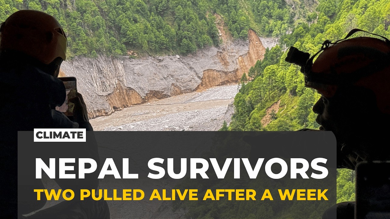 Two survivors pulled alive from a Nepal hydropower tunnel after a week