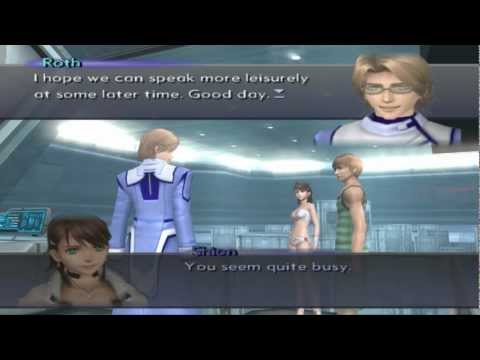Xenosaga III HD Cutscene 051 - Roth Mantel and Shion (CAT Testing Ground) - ENGLISH - SWIMSUIT MODE